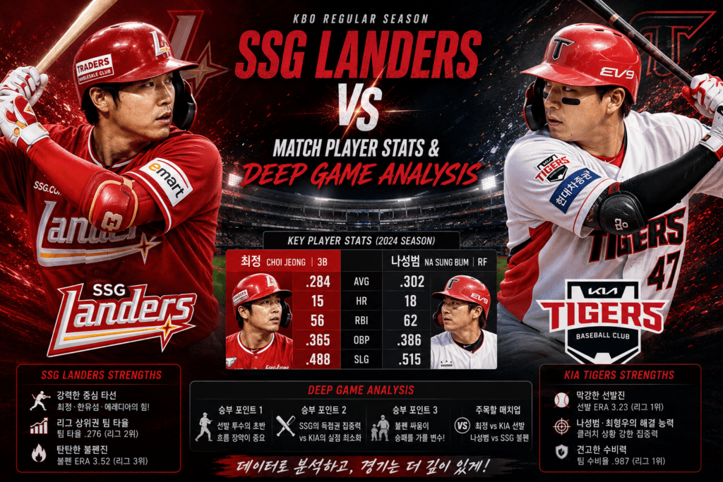 SSG Landers vs KIA Tigers Match Player Stats & Deep Game Analysis